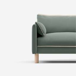Cozy 5 Seater LH Chaise Sofa - Sage Cotton - thumbnail 5