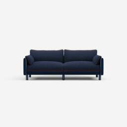 Cozy 3 Seater Sofa - Midnight Blue Velvet - thumbnail 1