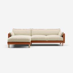 Cozy 4 Seater LH Chaise Sofa - Henna Cotton - thumbnail 3