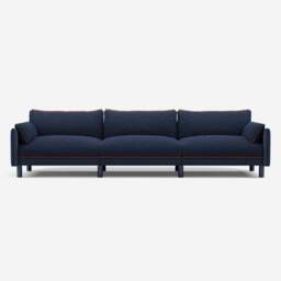Cozy 5 Seater Sofa - Navy Cotton