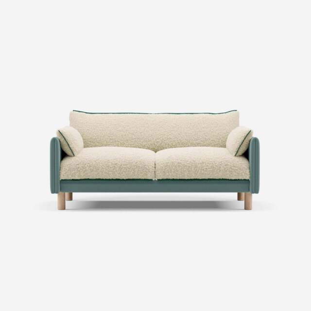 Cozy 2 Seater Sofa - Sage Cotton - image 1