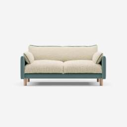 Cozy 2 Seater Sofa - Sage Cotton - thumbnail 1