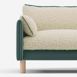 Cozy 2 Seater Sofa - Sage Cotton - thumbnail 5