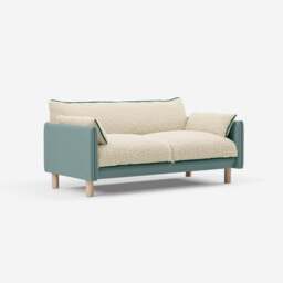 Cozy 2 Seater Sofa - Sage Cotton - thumbnail 3