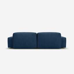 Float 3 Seater LH Chaise Sofa - Midnight Blue Velvet - thumbnail 4