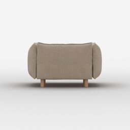 Pillow 1.5 Seater Sofa - Cream Textured Weave - thumbnail 4