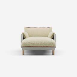Cozy 1.5 Seater Chaise Sofa - Natural Cotton - thumbnail 3