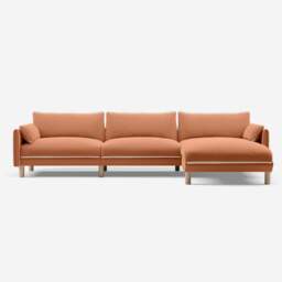 Cozy 5 Seater RH Chaise Sofa - Henna Cotton - thumbnail 3