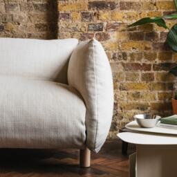 Pillow 5 Seater Sofa - Navy Cotton - thumbnail 5