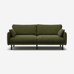 Rest 3 Seater Sofa - Dark Green Velvet - thumbnail 1