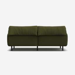 Rest 3 Seater Sofa - Dark Green Velvet - thumbnail 5