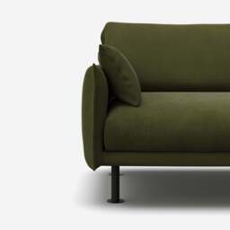 Rest 3 Seater Sofa - Dark Green Velvet - thumbnail 2