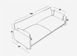 Cozy 2 Seater Sofa - Natural Cotton - thumbnail 9
