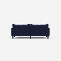 Cozy 3 Seater LH Chaise Sofa - Navy Cotton - thumbnail 4