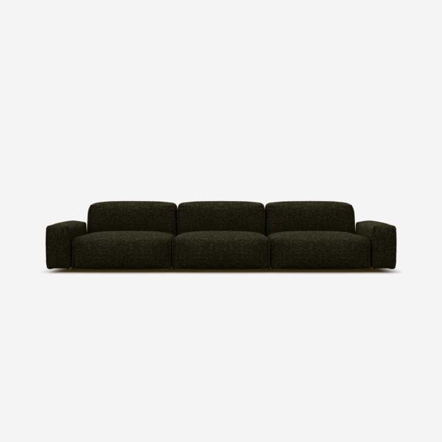 Float 5 Seater Sofa - Green Boucle II - image 1