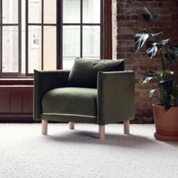 Cozy Armchair - Dark Green Velvet - thumbnail 6