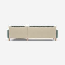 Cozy 4 Seater RH Chaise Sofa - Sage Cotton - thumbnail 4
