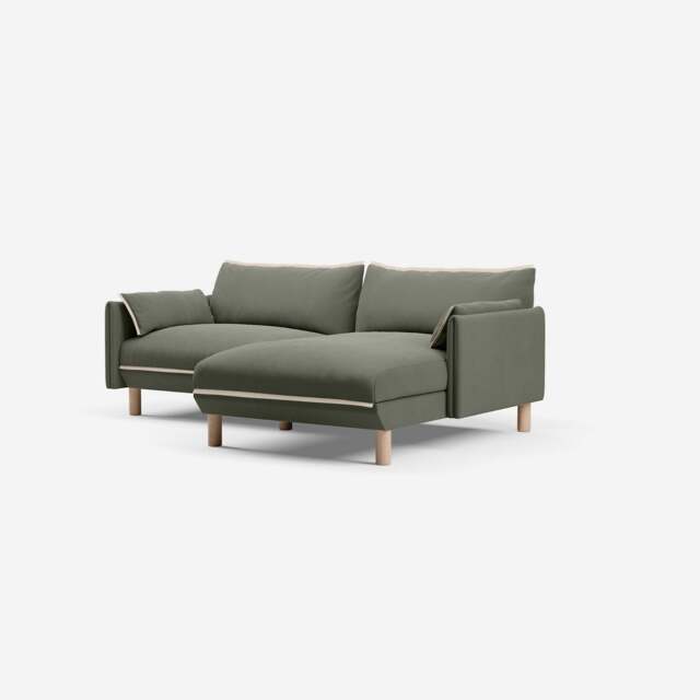 Cozy 3 Seater RH Chaise Sofa - Meadow Cotton - image 1