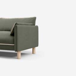 Cozy 3 Seater RH Chaise Sofa - Meadow Cotton - thumbnail 2