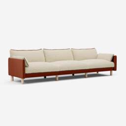 Cozy 5 Seater Sofa - Rust Velvet - thumbnail 3