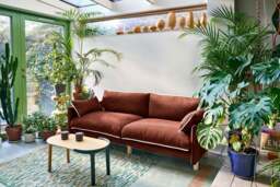 Cozy 5 Seater Sofa - Rust Velvet - thumbnail 7