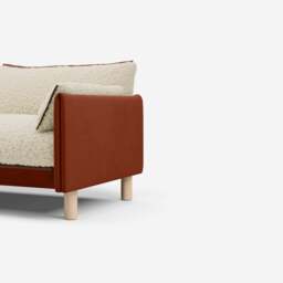 Cozy 5 Seater Sofa - Rust Velvet - thumbnail 2