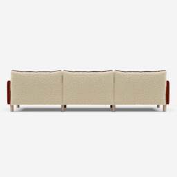 Cozy 5 Seater Sofa - Rust Velvet - thumbnail 4