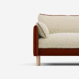 Cozy 5 Seater Sofa - Rust Velvet - thumbnail 5