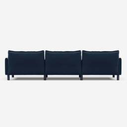Cozy 5 Seater Sofa - Midnight Blue Velvet - thumbnail 4