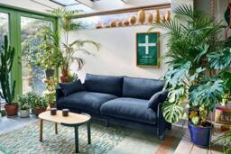 Cozy 3 Seater RH Chaise Sofa - Midnight Blue Velvet - thumbnail 7