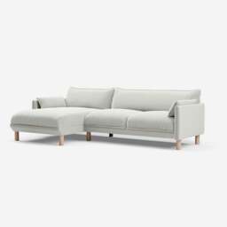 Cozy 4 Seater LH Chaise Sofa - Natural Cotton - thumbnail 1