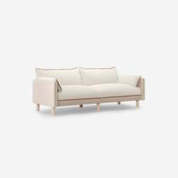 Cozy 3 Seater Sofa - Cream Textured Weave - thumbnail 3