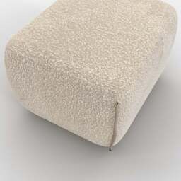 Cozy Pouffe - Ecru Boucle - thumbnail 4