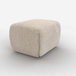 Cozy Pouffe - Ecru Boucle