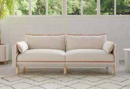 Cozy 3 Seater Sofa - Natural Cotton - thumbnail 6