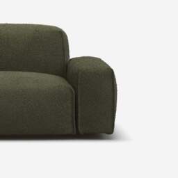 Float 3 Seater RH Chaise Sofa - Green Boucle II - thumbnail 2