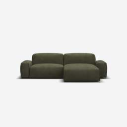 Float 3 Seater RH Chaise Sofa - Green Boucle II - thumbnail 3