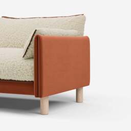 Cozy 2 Seater Sofa - Henna Cotton - thumbnail 3