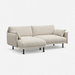 Rest 3 Seater LH Chaise Sofa - Ecru Boucle