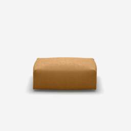 Float Rectangular Ottoman - Ochre Cotton - thumbnail 2