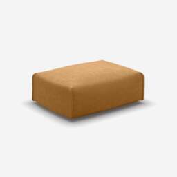 Float Rectangular Ottoman - Ochre Cotton
