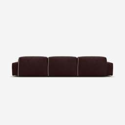 Float 5 Seater RH Chaise Sofa - Dark Brown Velvet - thumbnail 4