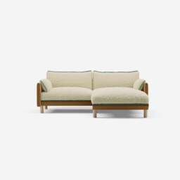 Cozy 3 Seater RH Chaise Sofa - Ochre Cotton - thumbnail 3