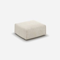 Float Square Ottoman - Ecru Boucle - thumbnail 1