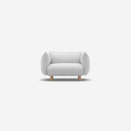 Pillow 1.5 Seater Sofa - Natural Cotton - thumbnail 1