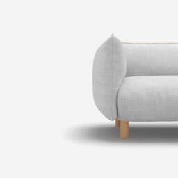 Pillow 1.5 Seater Sofa - Natural Cotton - thumbnail 2