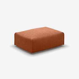 Float Rectangular Ottoman - Henna Cotton