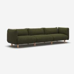 Pillow 5 Seater Sofa - Green Boucle II - thumbnail 3