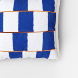 Scatter Cushions - Cobalt Check - thumbnail 2