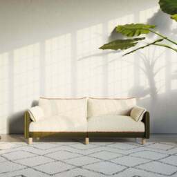 Cozy 3 Seater Sofa - Dark Green Velvet - thumbnail 2
